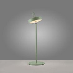 PAUL NEUHAUS JUST LIGHT LED stolní lampa zelená na baterie dotykový stmívač ochrana proti stříkající vodě USB 2700K LD 19310-43