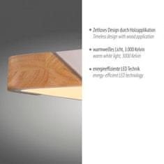 PAUL NEUHAUS JUST LIGHT LED stropní svítidlo hranaté bílé dřevodekor nadčasový design 3000K LD 14289-16