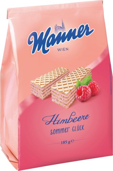 Manner Manner Letní štěstí malinové oplatky, 185 g