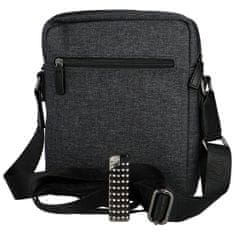 Katana Stylová pánská textilní crossbody taška Katana, šedá