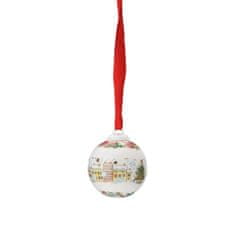 Rosenthal Porcelánová ozdoba mini koule motiv Vánoční strom, Christmas Sounds, Ø 4,5 cm Rosenthal