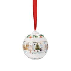 Rosenthal Porcelánová ozdoba mini koule motiv Vánoční strom, Christmas Sounds, Ø 4,5 cm Rosenthal