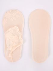 YOCLUB Dámské krajkové ponožky Yoclub 3-Pack Beige 36-41