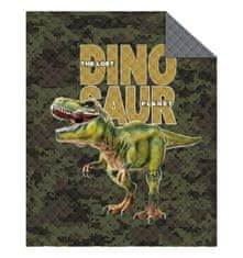 Detexpol Přehoz na postel Dinosaur Army Polyester, 170/210 cm