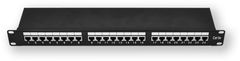 LAN-TEC PP-130 24P/C5E/S - 19" patch panel 1U, 24 portů C5E stíněný