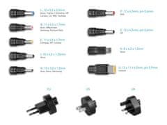 Avacom  QuickTIP 45W - univerzální adaptér pro notebooky + 9 konektorů