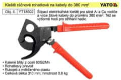 YATO Kleště ráčnové rohatkové na kabely do průřezu 380mm2