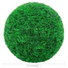 Vidaxl Umělé buxus koule 2 ks 27 cm