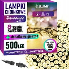 Jumi Vánoční osvětlení stromu 500 LED teplá bílá