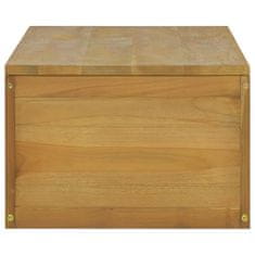 Vidaxl Nástěnná koupelnová skříňka 110 x 45 x 30 cm masivní teak