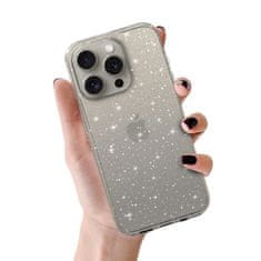 MG Crystal Glitter kryt na iPhone 16 Plus, stříbrný