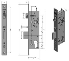 ERBI systems SAM EL 9235 - elektromechanický samozamykací zámek