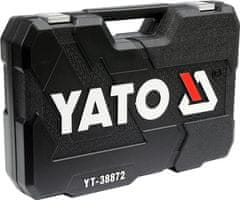 YATO  Gola sada 1/2", 3/8", 1/4" + příslušenství 128 ks YT-38872