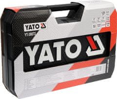 YATO  Gola sada 1/2", 3/8", 1/4" + příslušenství 128 ks YT-38872