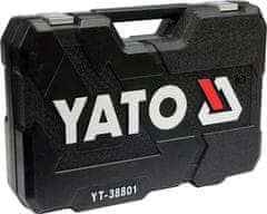 YATO  Gola sada 1/2", 3/8", 1/4" + příslušenství 120 ks YT-38801