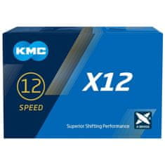 KMC řetěz X12 aurora blue 126čl. BOX