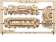 UGEARS 3D puzzle Parní Express 2,5D 79 dílků