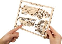 UGEARS 3D puzzle Zeppelin 2,5D 49 dílků