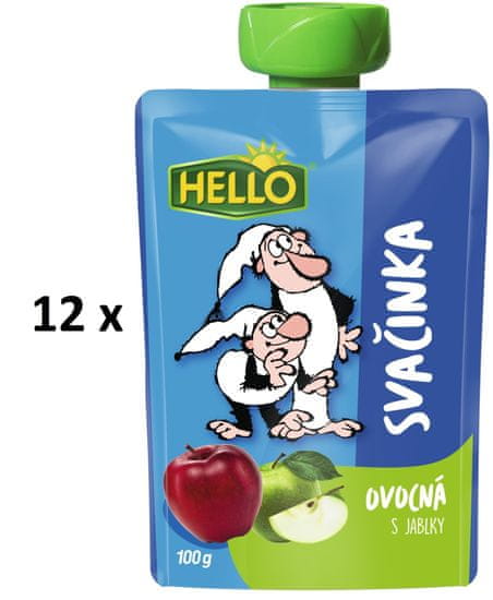 Hello Ovocná svačinka s jablky 12x100g