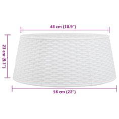 Vidaxl Kryt na stojan vánočního stromku bílý Ø 56 x 23 cm plast