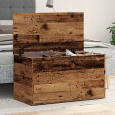 shumee vidaXL Úložná truhla old wood 84 x 42 x 46 cm kompozitní dřevo