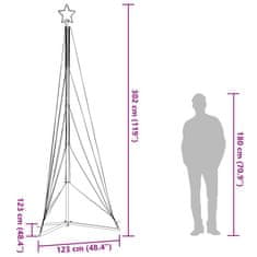 Vidaxl Světla na vánoční stromek 525 studeně bílých LED 302 cm