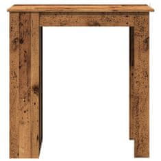 Vidaxl Barový stůl s regálem old wood 102x50x103,5 cm kompozitní dřevo