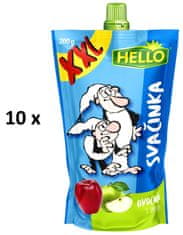 Hello Ovocná svačinka XXL s jablky 10 x 200 g