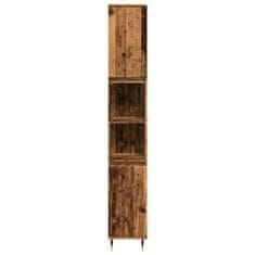 Vidaxl Koupelnová skříňka old wood 30 x 30 x 190 cm kompozitní dřevo