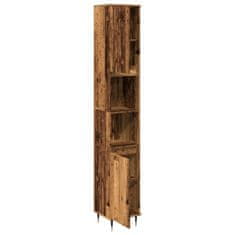 Vidaxl Koupelnová skříňka old wood 30 x 30 x 190 cm kompozitní dřevo