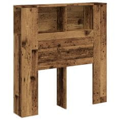 Vidaxl Čelo postele s úložným prostorem old wood 100 x 19 x 104,5 cm