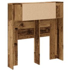 Vidaxl Čelo postele s úložným prostorem old wood 100 x 19 x 104,5 cm