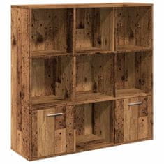 Vidaxl Knihovna old wood 98 x 29 x 97,5 cm kompozitní dřevo