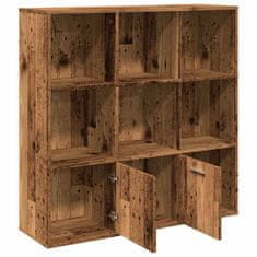 Vidaxl Knihovna old wood 98 x 29 x 97,5 cm kompozitní dřevo