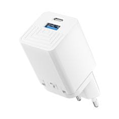 Ven USB + Type C GaN Rychlonabíječka - 36W PD Nabíjecí Adaptér - Bílá KP34874