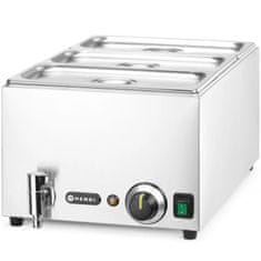 shumee Bain-marie ohřívač jídel s kohoutkem 3x GN 1/3 100 mm s poklicemi 1000 W