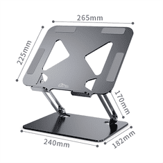 Media-Tech Nastavitelný, ergonomický stojan na notebook 10-17 palců LAPTOP STAND MT2661