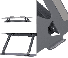 Media-Tech Nastavitelný, ergonomický stojan na notebook 10-17 palců LAPTOP STAND MT2661