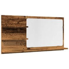 Vidaxl Koupelnová skříňka se zrcadlem old wood 90x11x45 cm kompozit