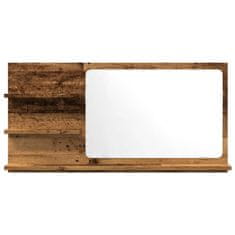 Vidaxl Koupelnová skříňka se zrcadlem old wood 90x11x45 cm kompozit