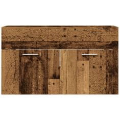 Vidaxl Koupelnová skříňka pod umyvadlo old wood 90x38,5x46 cm kompozit