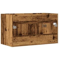 Vidaxl Koupelnová skříňka pod umyvadlo old wood 90x38,5x46 cm kompozit