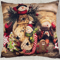 Decora Vánoční polštář GNOMES FAMILY 40x40 cm Mybesthome Varianta: Povlak na polštář s výplní, 40x40 cm