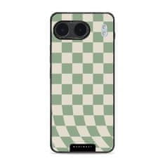 Mobiwear Lesklý kryt Glossy - OnePlus Nord 4 5G - GA58G Zelená a béžová šachovnice