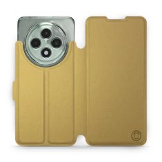 Mobiwear Knížkové flip pouzdro - Oppo Reno12 FS 5G - C_GOS Gold&Gray