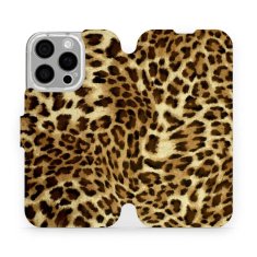 Mobiwear Knížkové flip pouzdro - Apple iPhone 16 Pro - VA33P Leopardí vzor