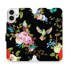 Mobiwear Knížkové flip pouzdro - Apple iPhone 16 Plus - VD09S Ptáčci a květy