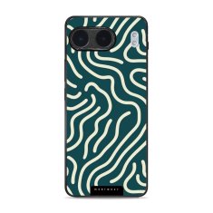 Mobiwear Lesklý kryt Glossy - OnePlus Nord 4 5G - GA61G Béžové linky