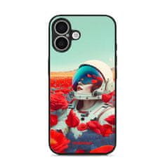 Mobiwear Lesklý kryt Glossy - Apple iPhone 16 - G001G Astronautka v květech