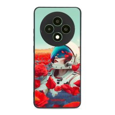 Mobiwear Lesklý kryt Glossy - Oppo Reno12 FS 5G - G001G Astronautka v květech